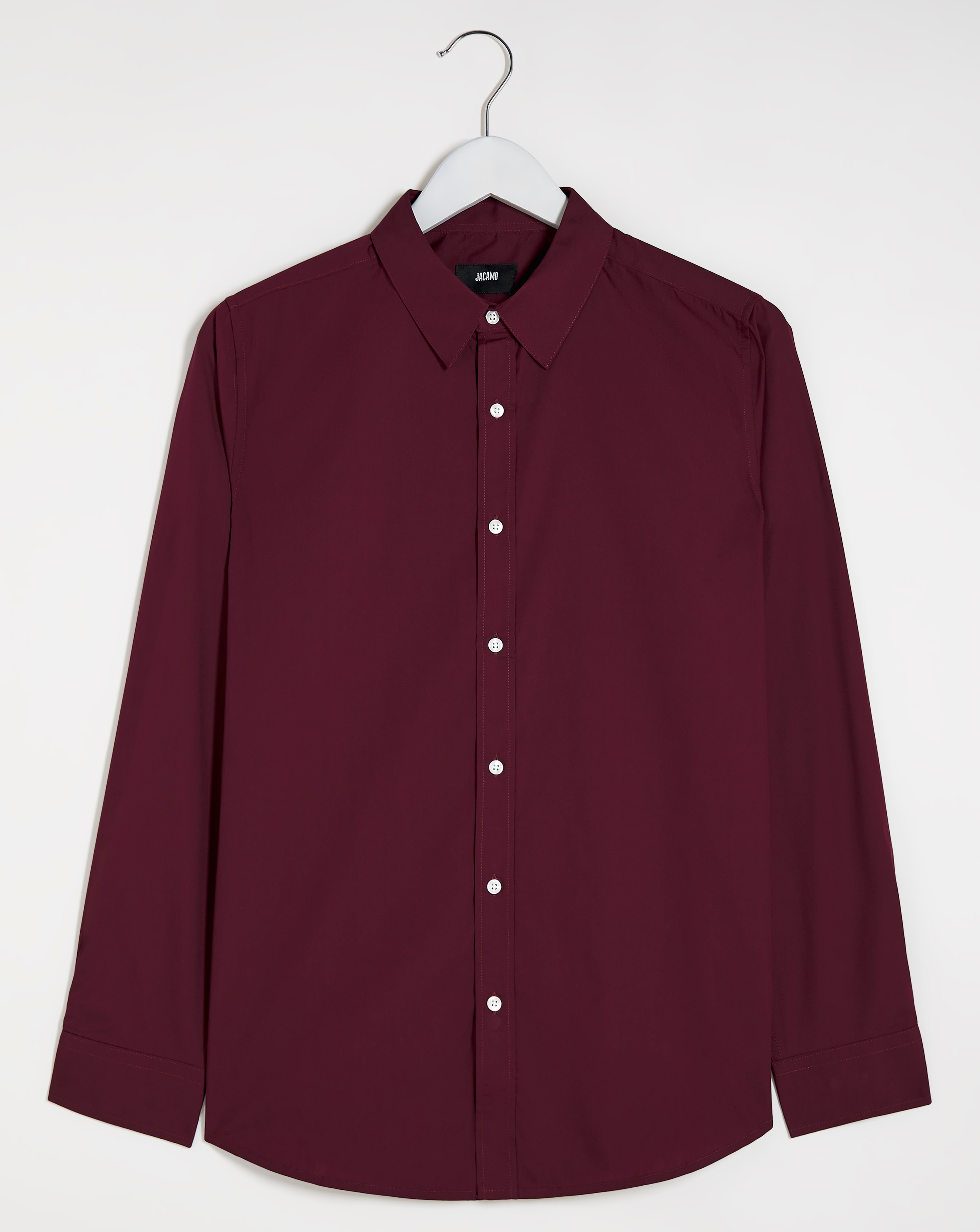 Wine Long Sleeve Formal Shirt Reg