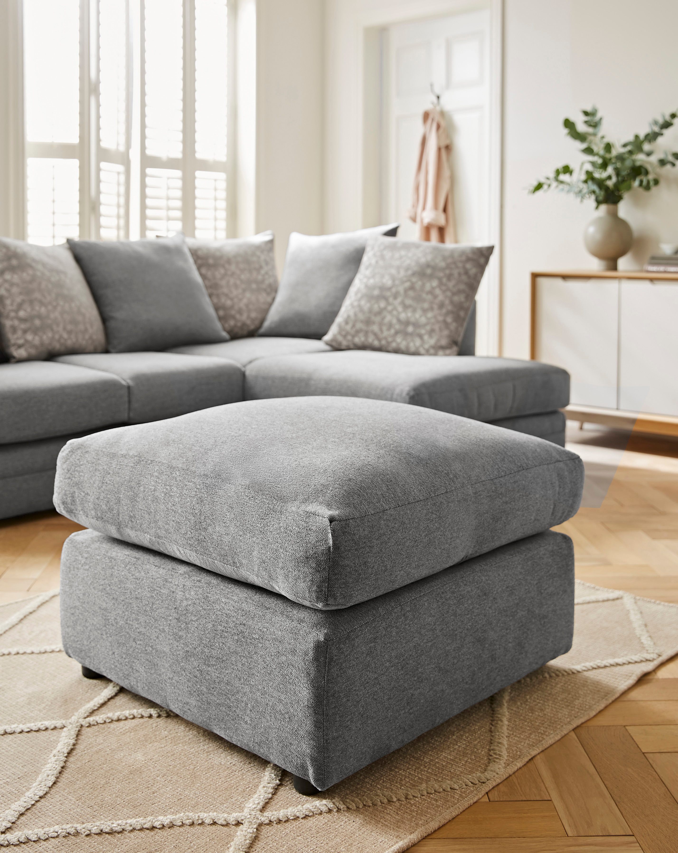 Missy Chenille Footstool