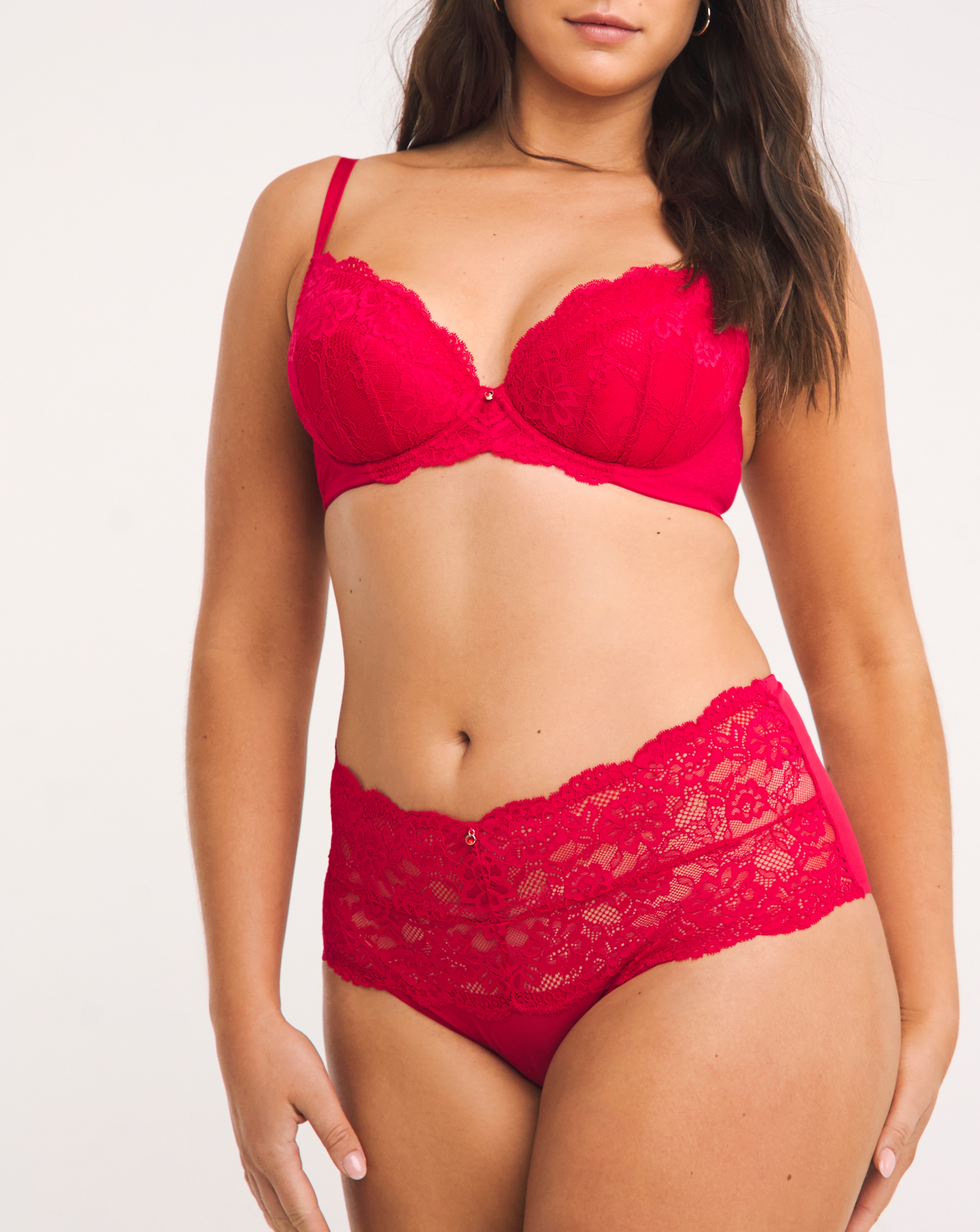 Ann Summers Sexy Lace Deep Brazilian Red