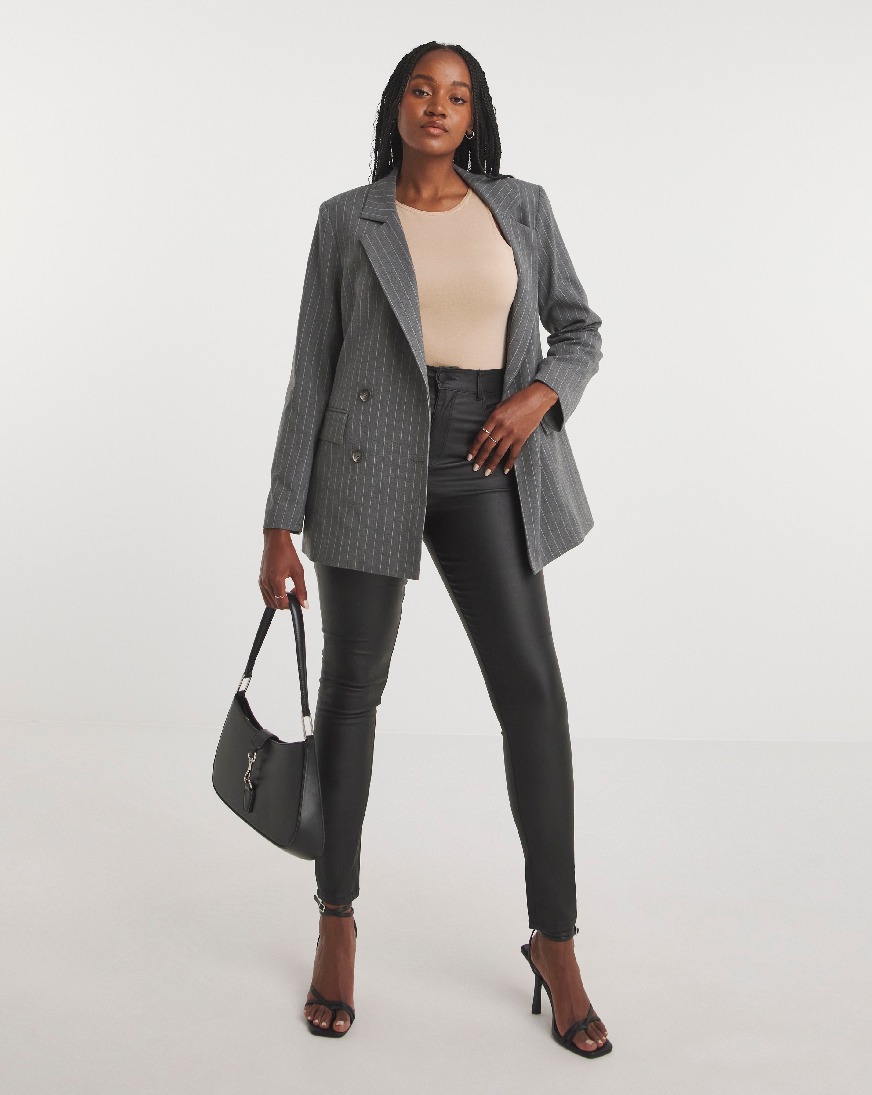 Chloe Black Coated Skinny Jeans