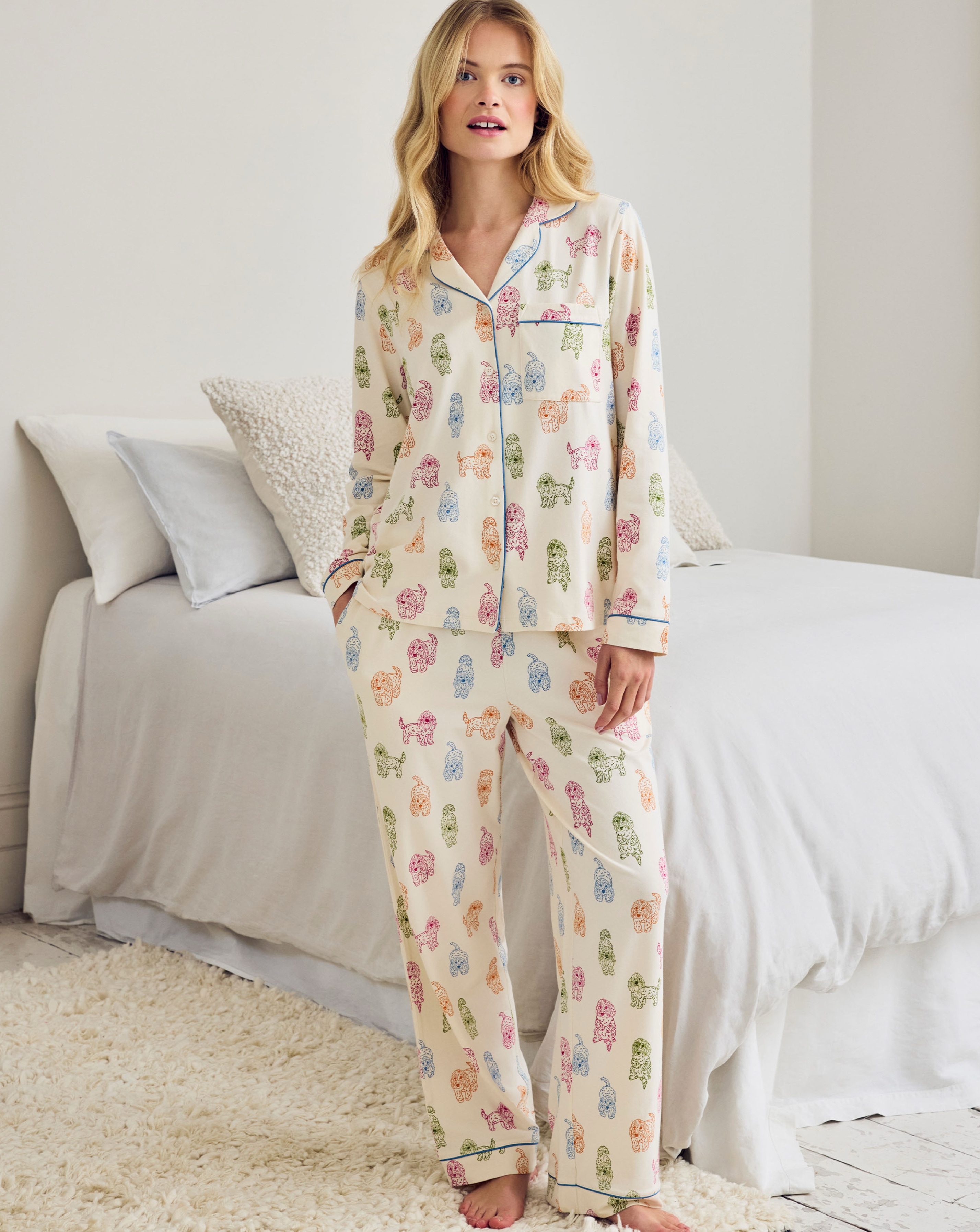Chelsea Peers Classic Long Button Up Set