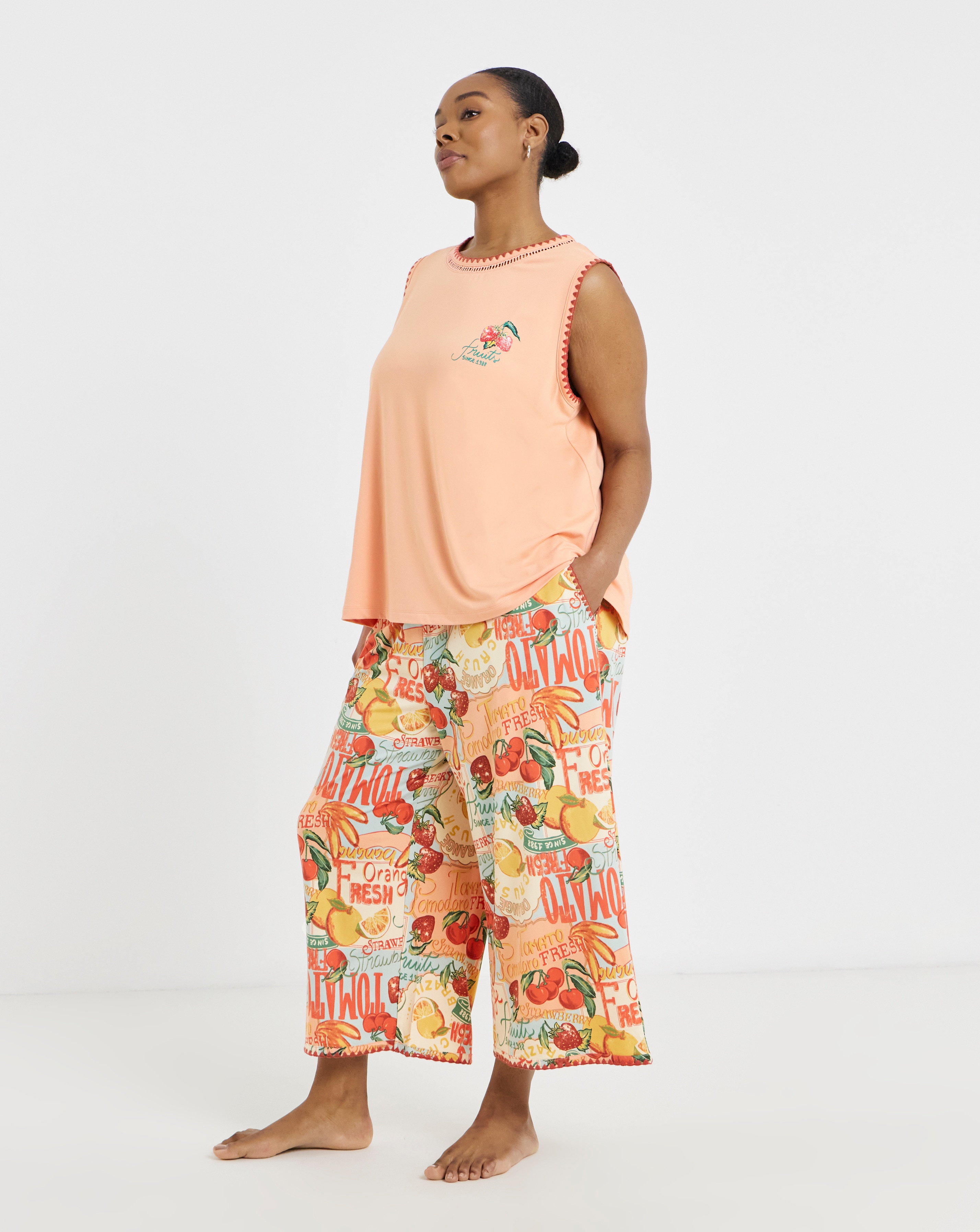 New In - Figleaves Fruit Culotte Pyjama Set