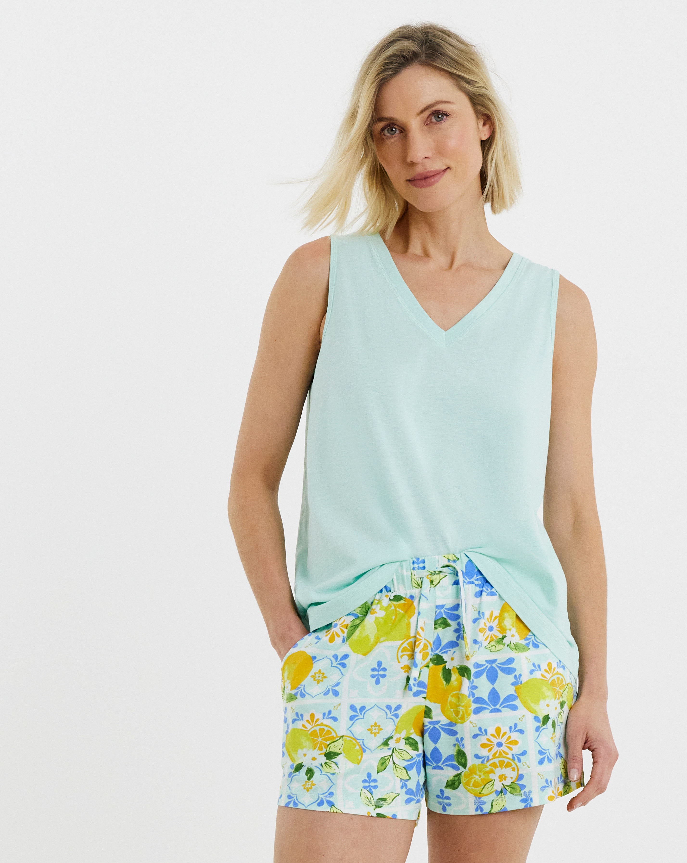 New In - JD Williams Cotton Vest Shortie Set