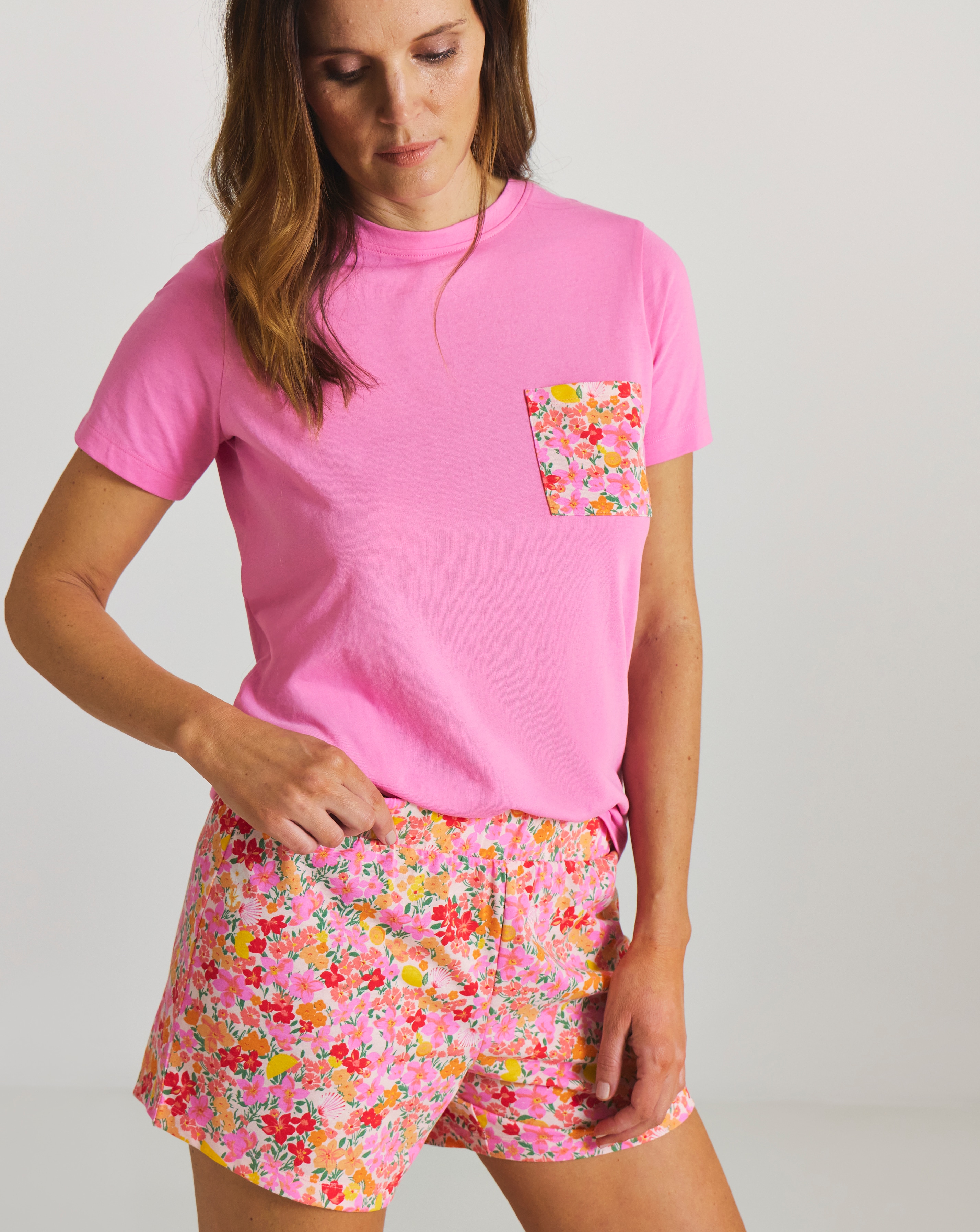 JD Williams Floral Shortie Set