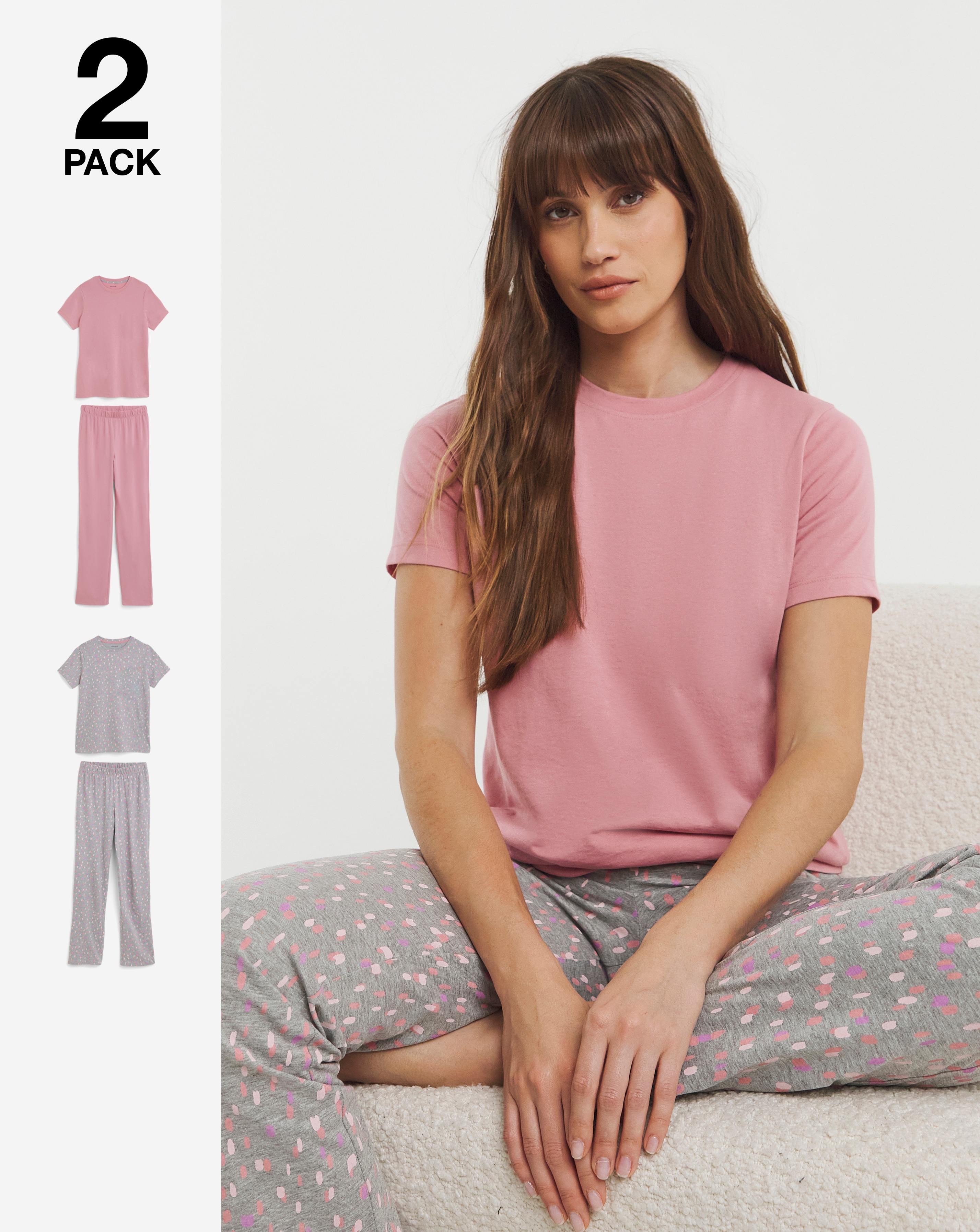 JD Williams Value 2 Pack PJ Set