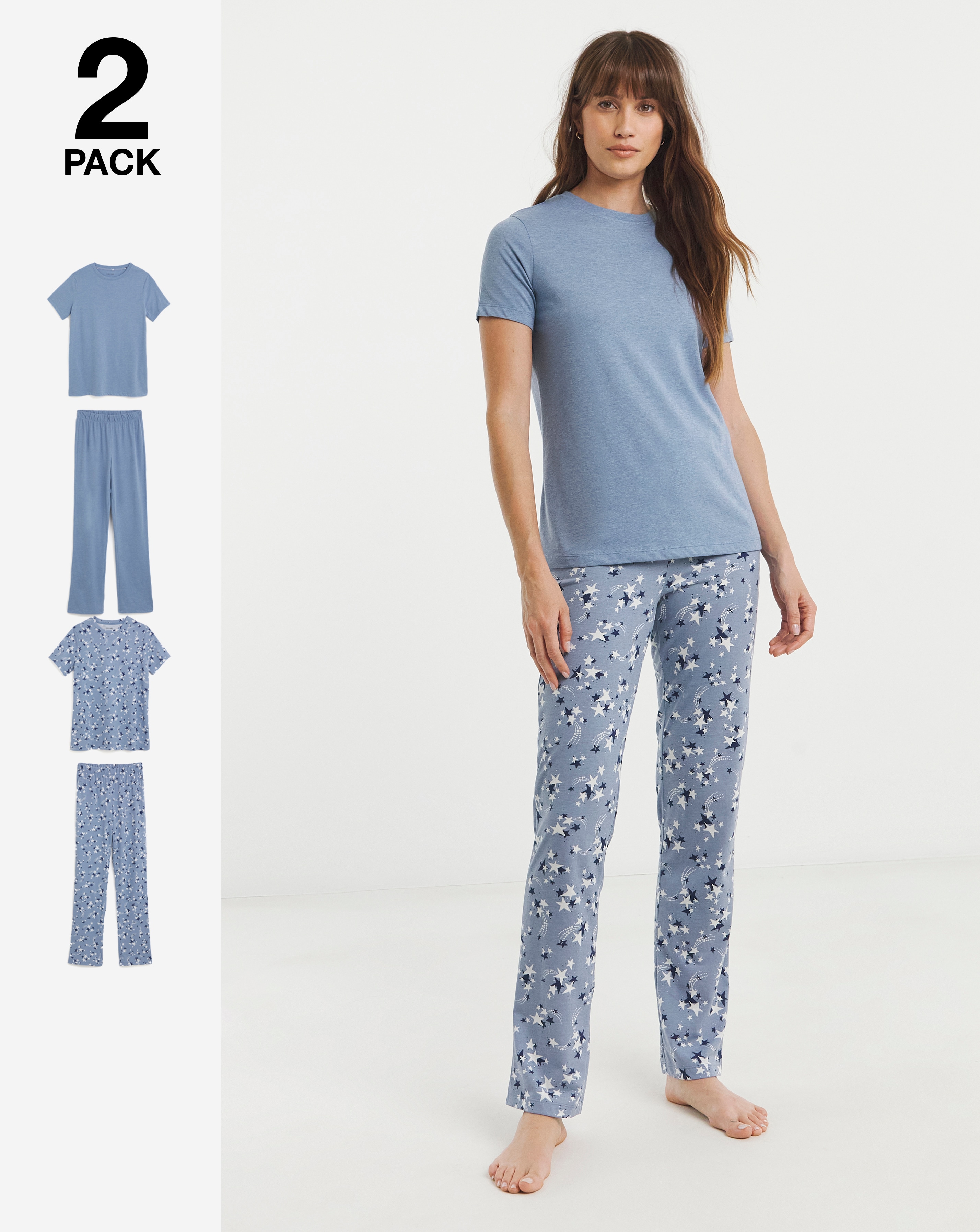 JD Williams Value 2 Pack PJ Set