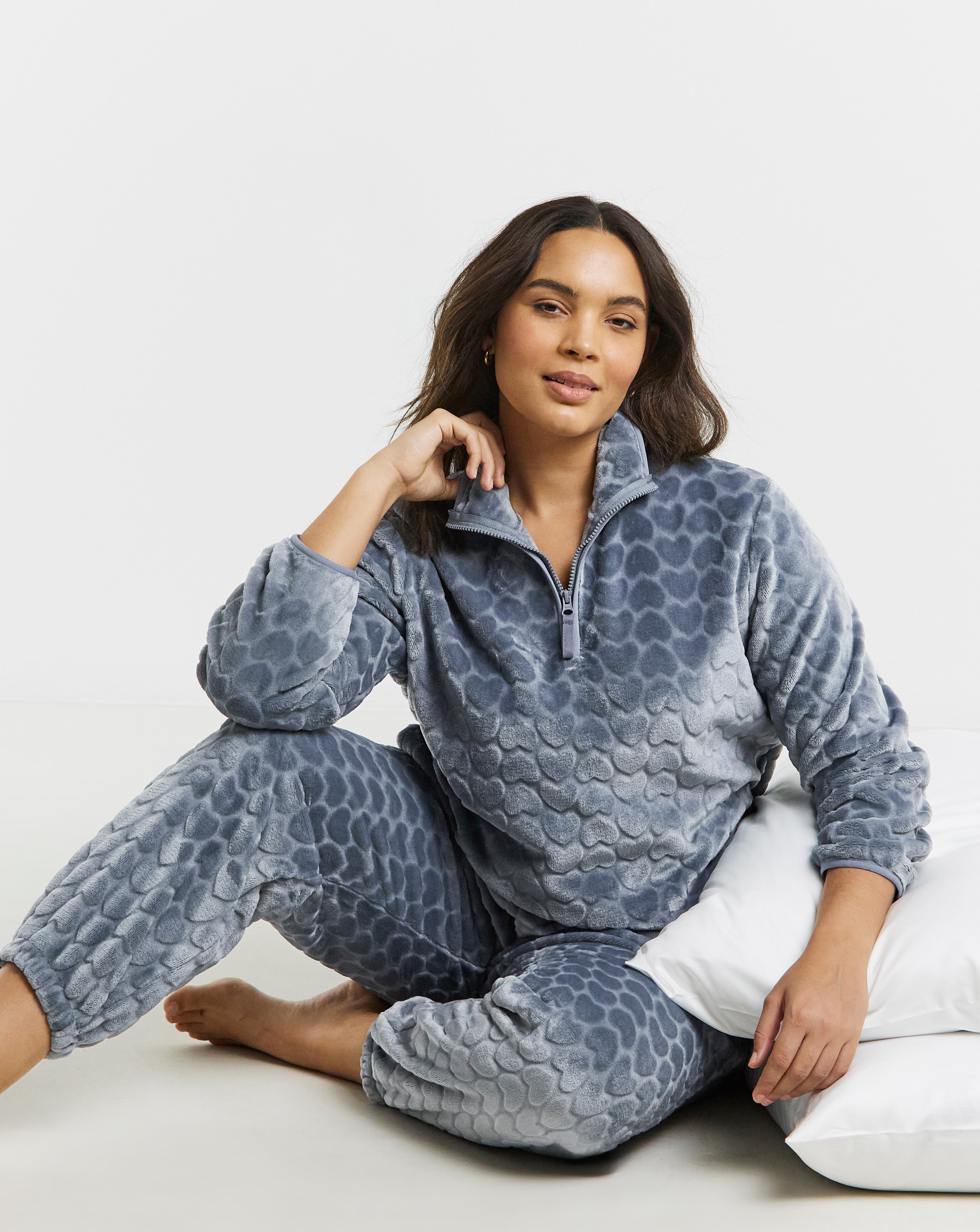 Pretty Secrets 1/4 Zip Fleece Twosie