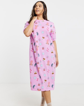Simply Be (2 Pack) Value Nighties Christmas Print