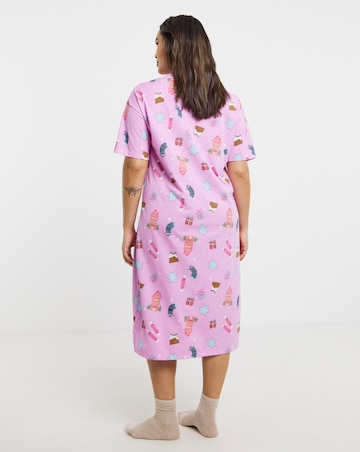 Simply Be (2 Pack) Value Nighties Christmas Print