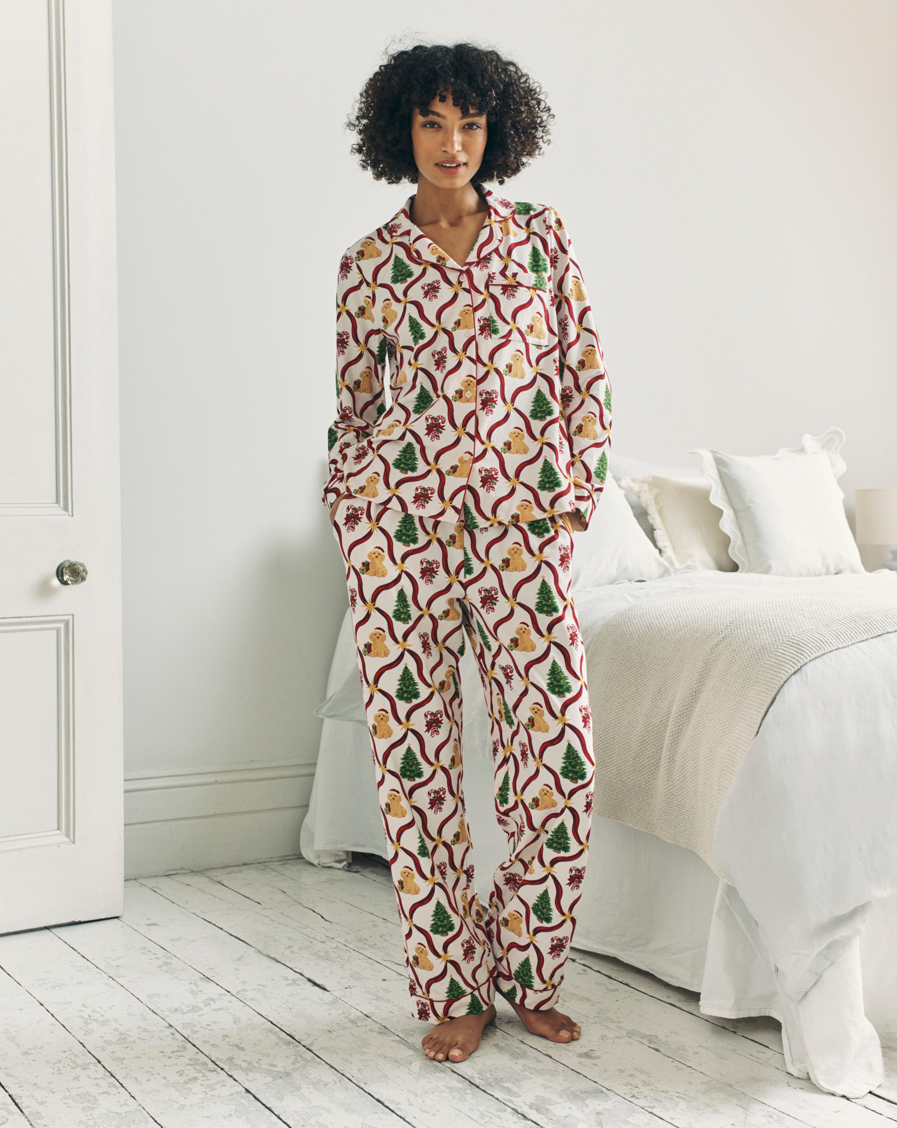 Chelsea Peers Button Up Long PJ Set