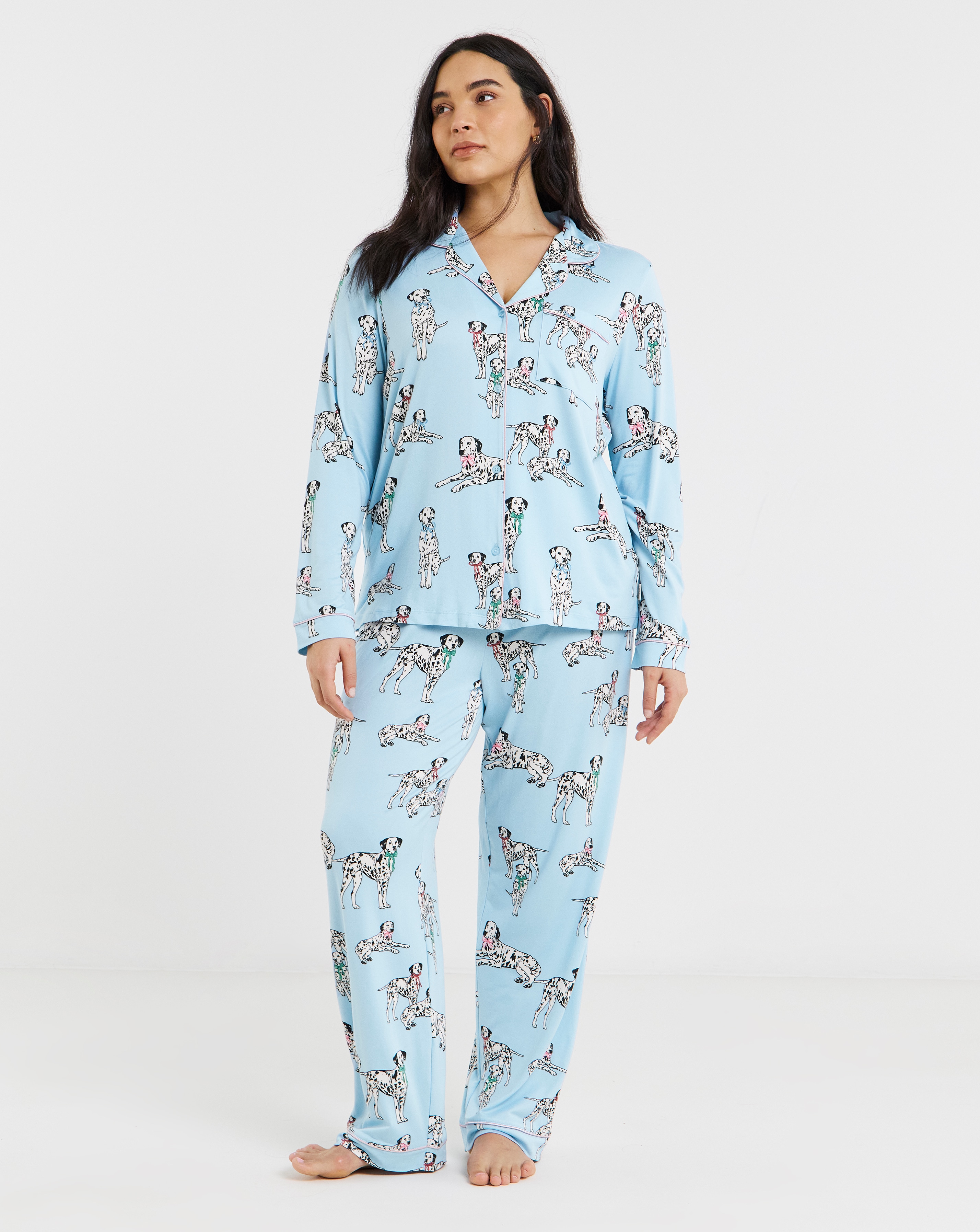 Chelsea Peers Classic Long Button Up Set