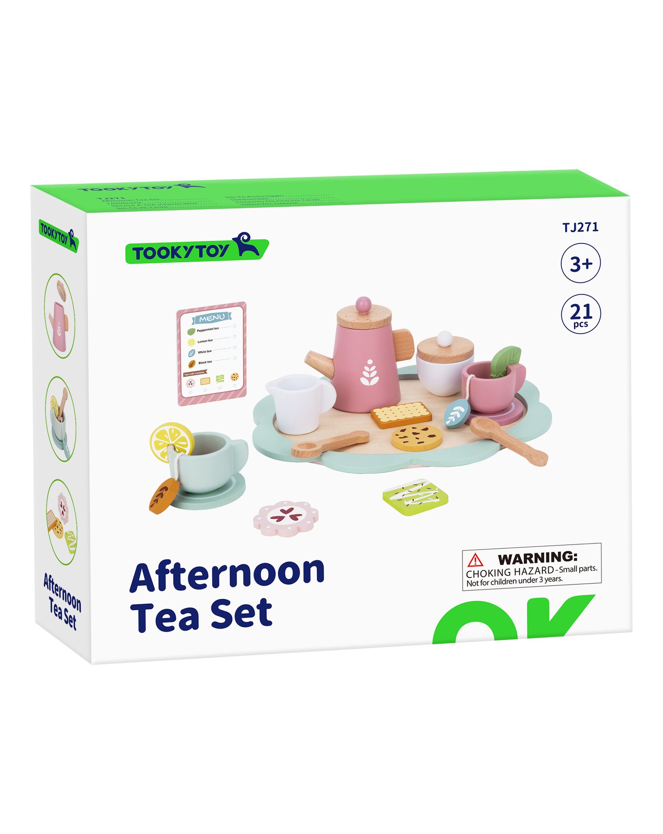 Wooden Afternoon Tea Set