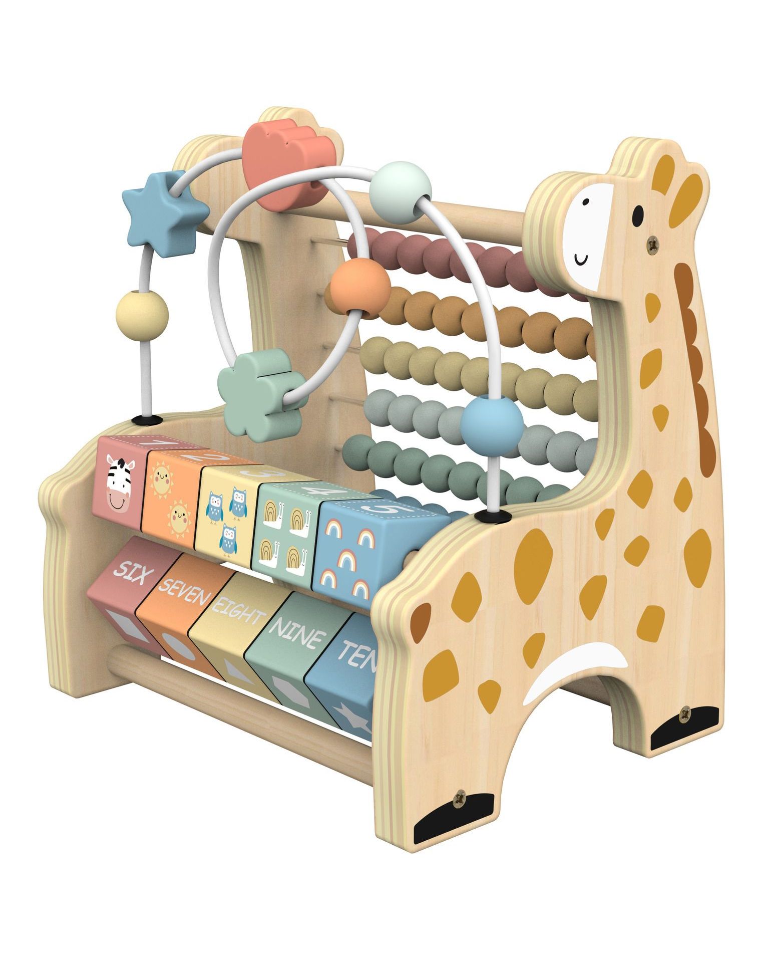 Wooden Learning Giraffe