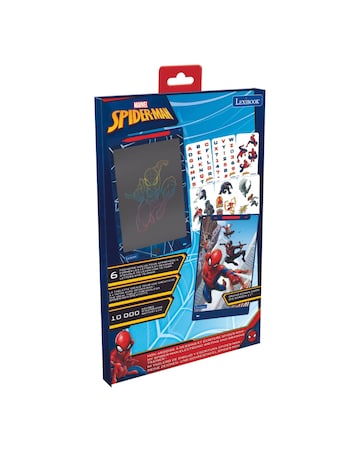 SpiderMan 11'' multicolor learning drawing E-ink tablet with stencils