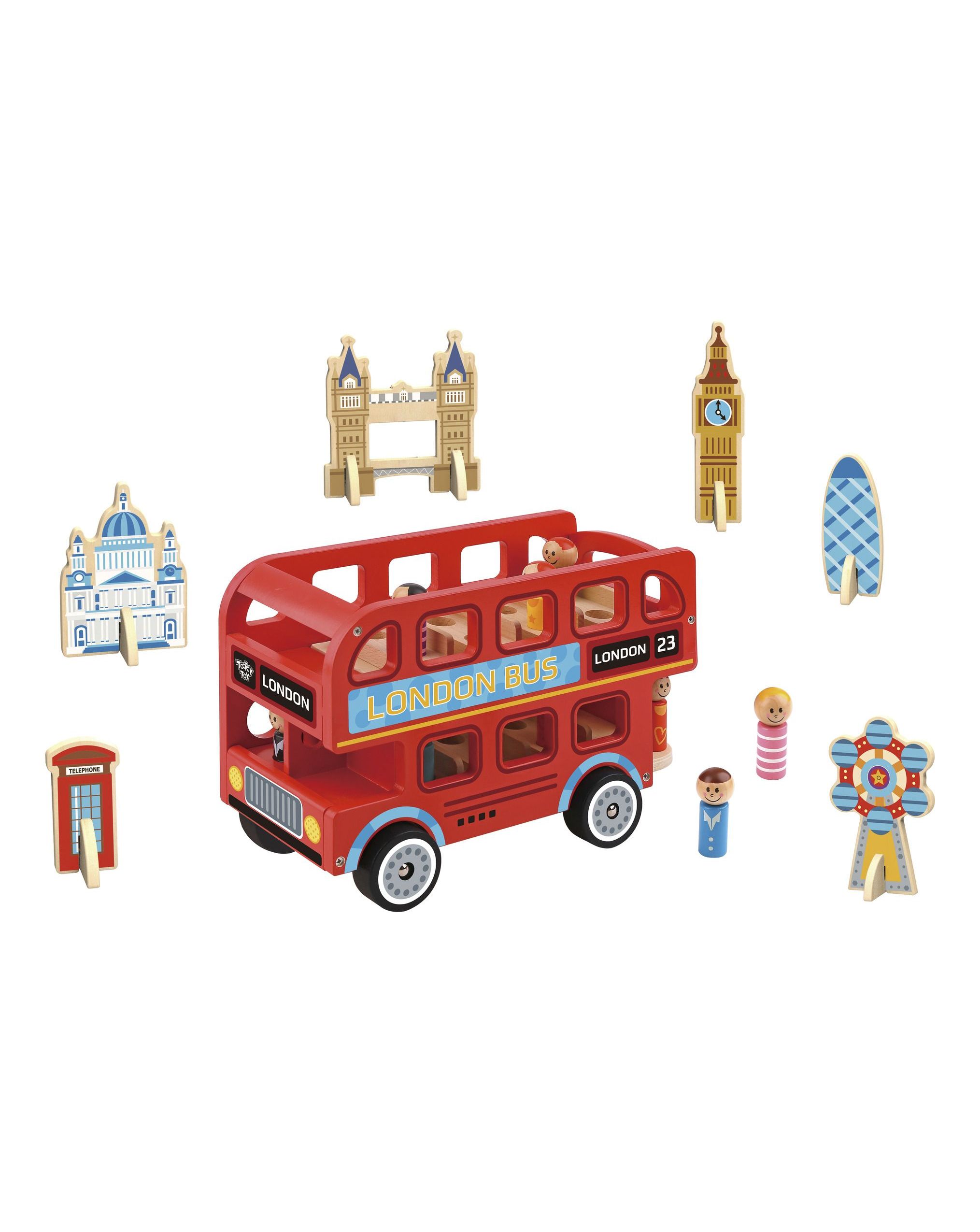 Wooden London Bus