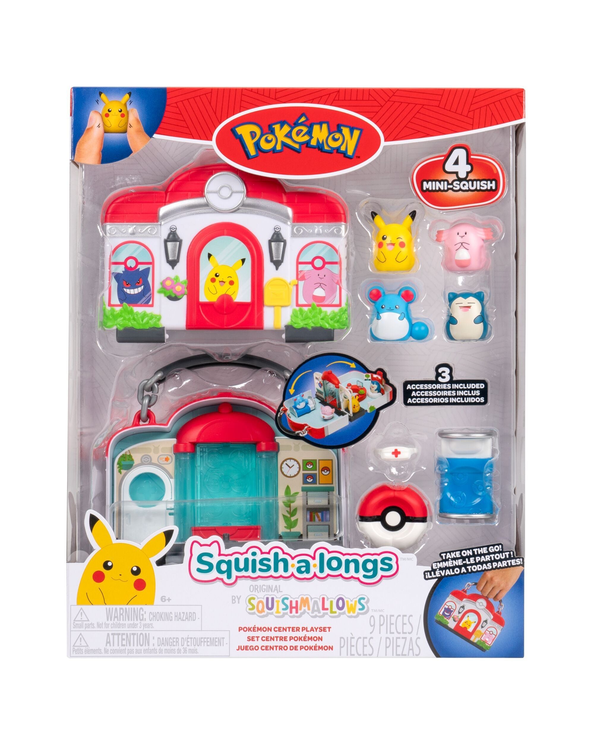 Squishalongs - Pokemon Center Medium Playset W1