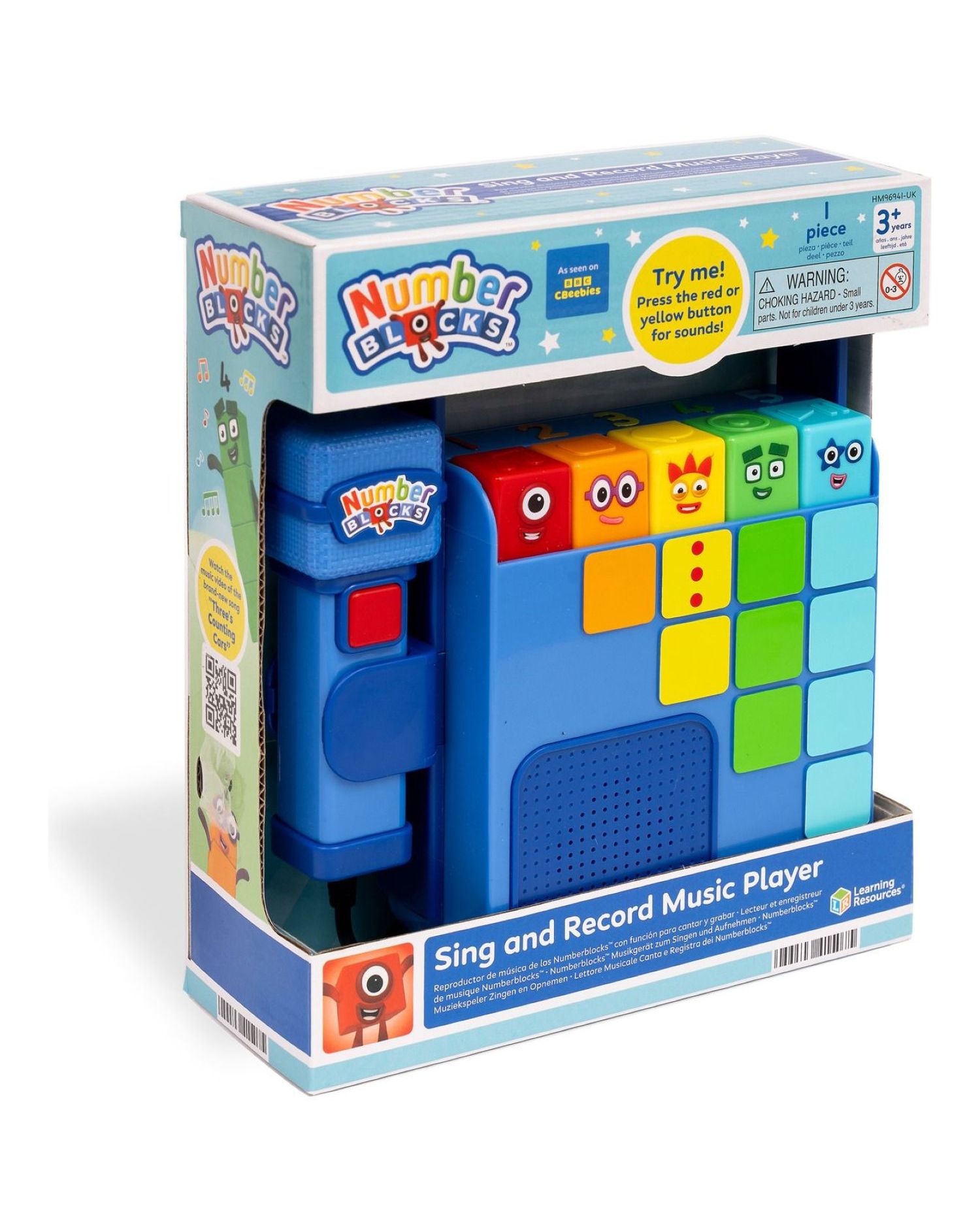 Numberblocks Sing & Record Music Player
