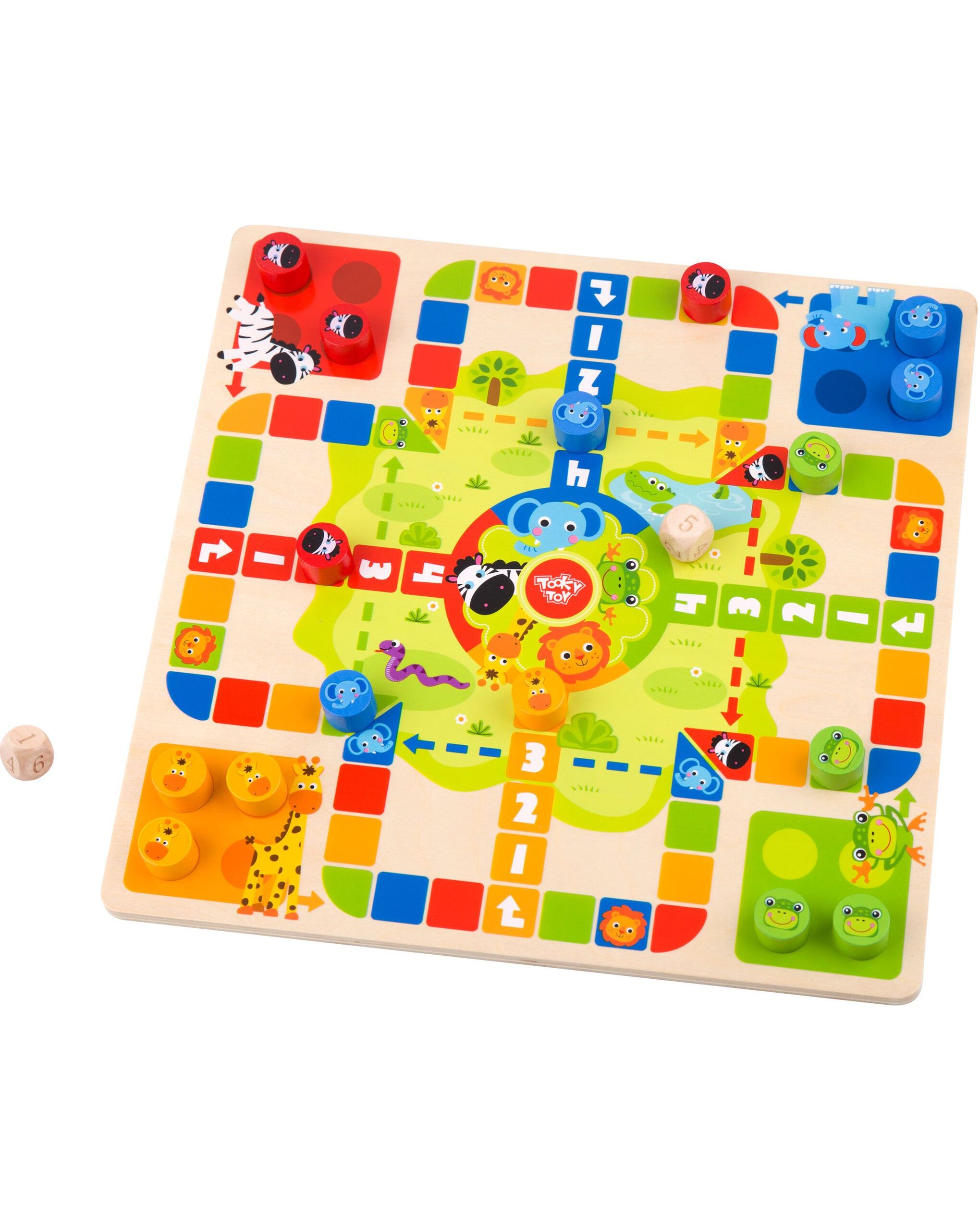 Wooden 2 in 1 Ludo/Snakes And Ladders