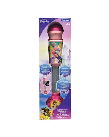 Disney Princess light-up microphone with speaker, aux-in, melodies and effects
