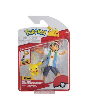 Pokemon Battle Feature Figure Ash & Pikachu