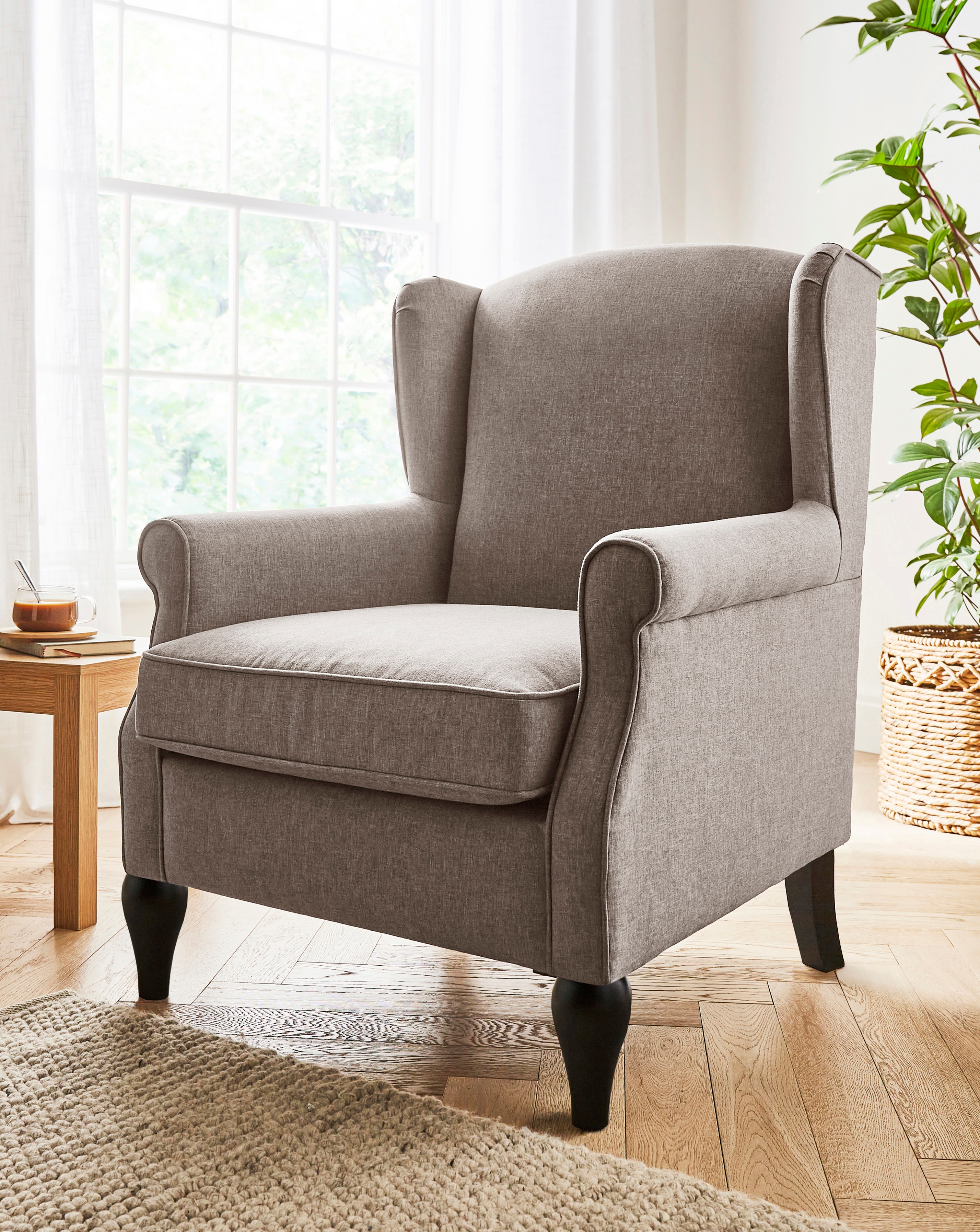 Bailey Fabric Wingback Armchair