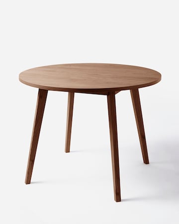 Oslo Round Dining Table with 4 Etta Fabric Chairs