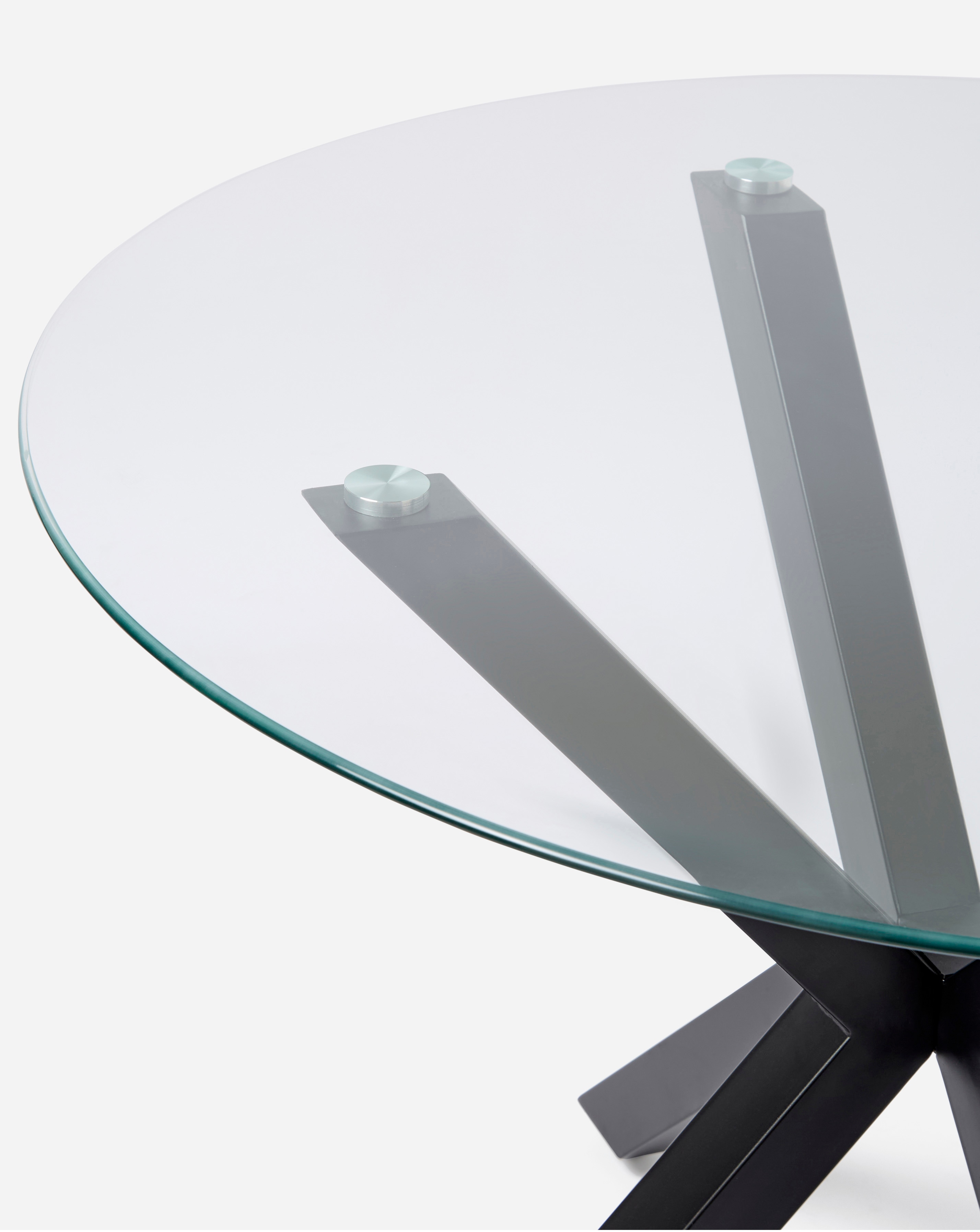 Bodie Black Table & 4 Etta Fabric Chairs