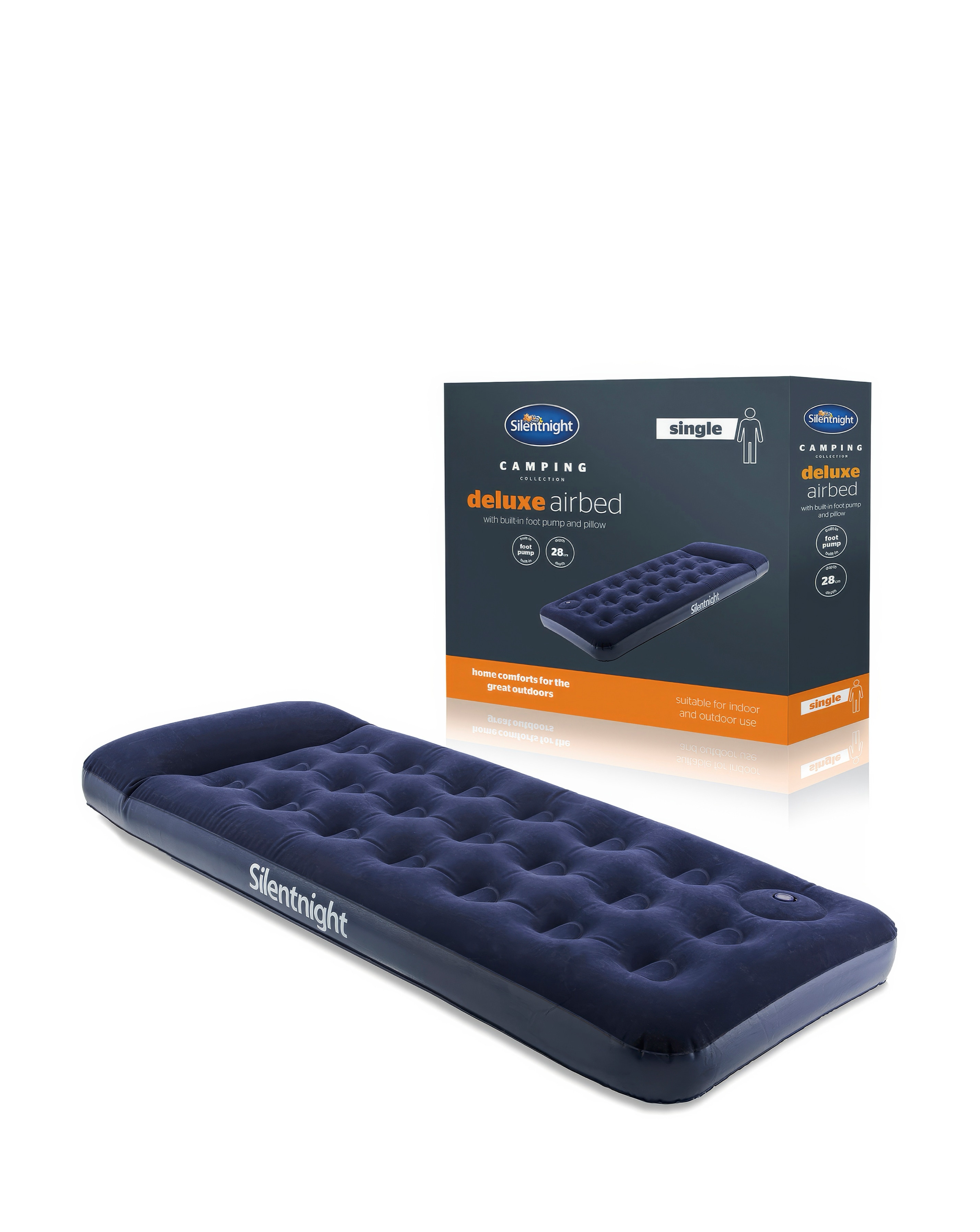 Silentnight Airbed with Footpump SGL