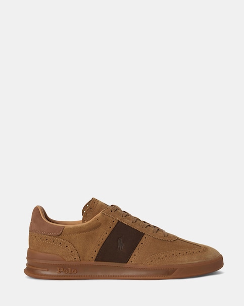 Polo Ralph Lauren Heritage Suede Trainers - Tan
