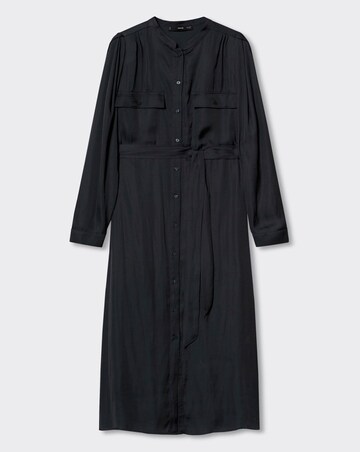 Mango Dominic Satin Shirt Dress