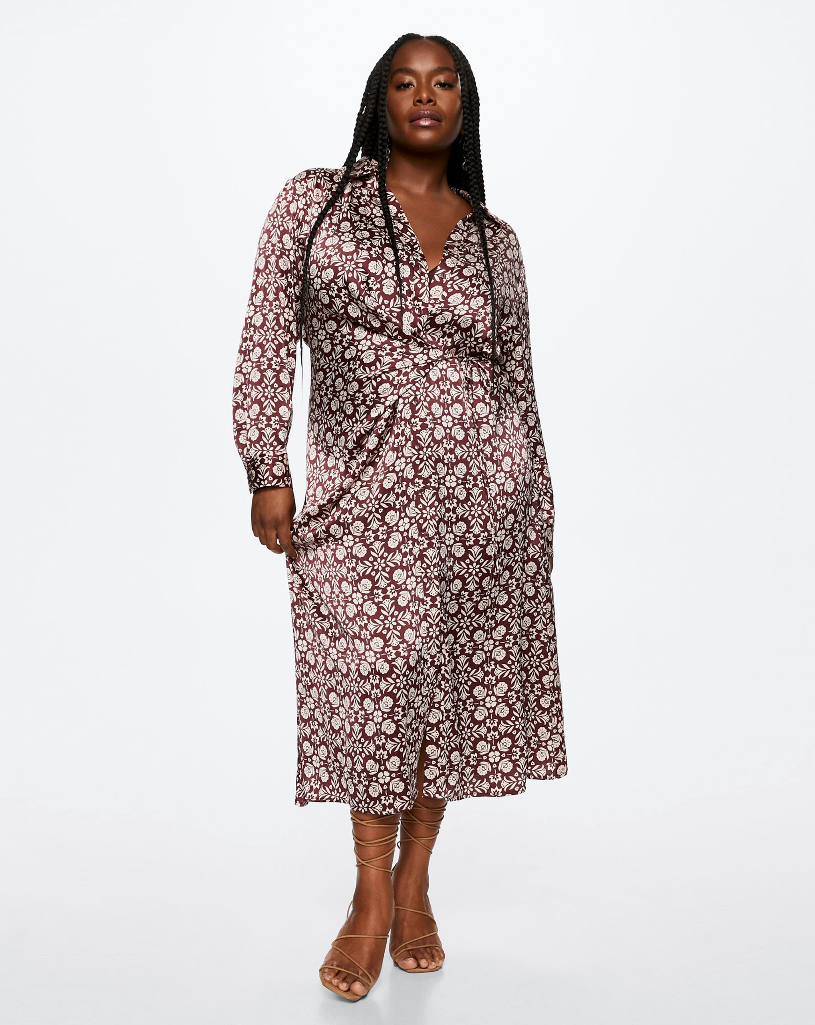 Mango Flowy Printed Dress