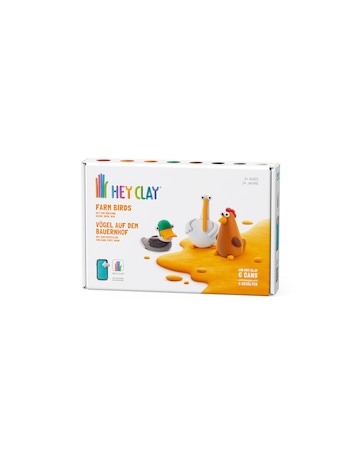 Hey Clay Farm Birds 6 Can Set