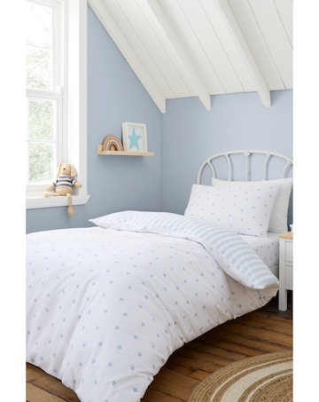 Bianca Fine Linens Mini Star & Stripes Reversible Cotton Duvet Cover Set