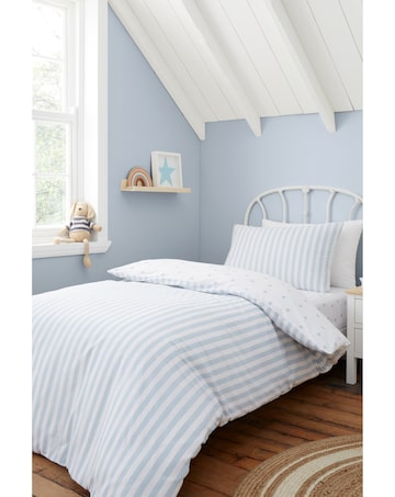 Bianca Fine Linens Mini Star & Stripes Reversible Cotton Duvet Cover Set