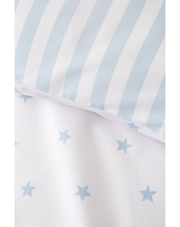 Bianca Fine Linens Mini Star & Stripes Reversible Cotton Duvet Cover Set