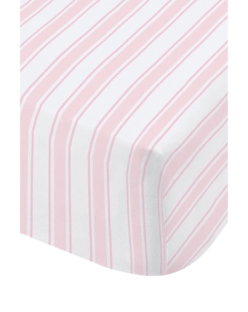 Bianca Fine Linens Check and Stripe Cotton Fitted Sheet