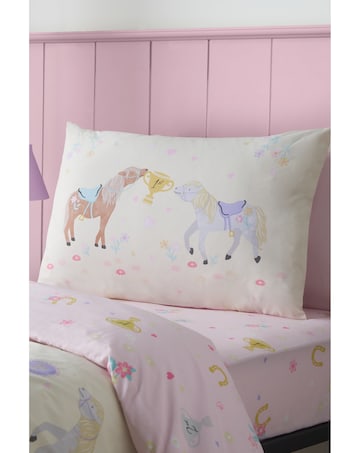 Catherine Lansfield Happy Horses Reversible Duvet Cover Set