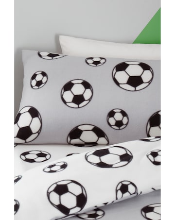 Catherine Lansfield Football Fleece Reversible Duvet Cover Set