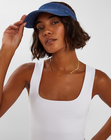 Accessorize Denim Sun Visor