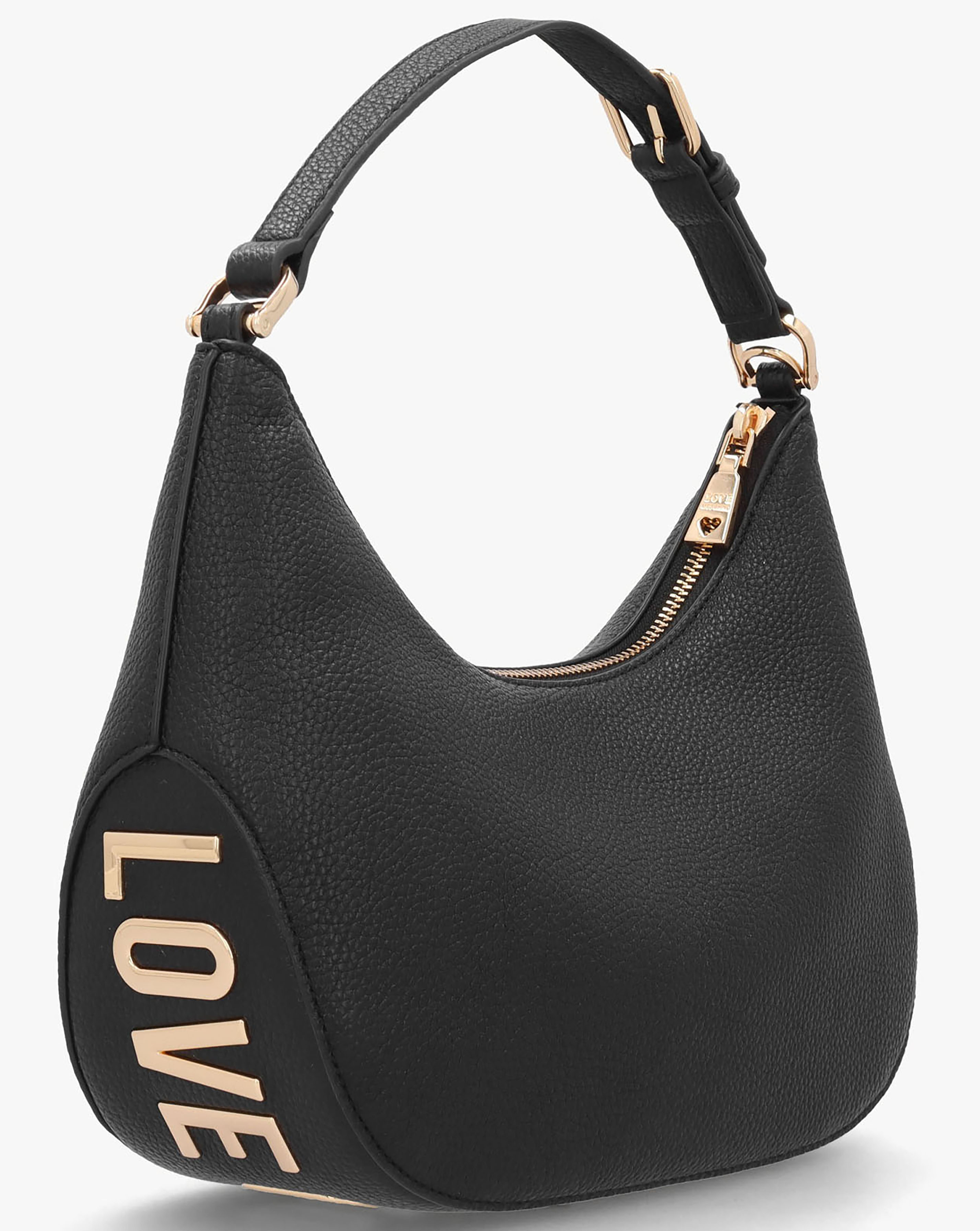 Love Moschino Big Love Black Baguette Bag | Fashion World