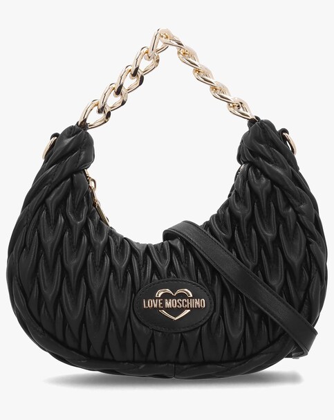 Love Moschino Stretch Quilt Baguette Bag