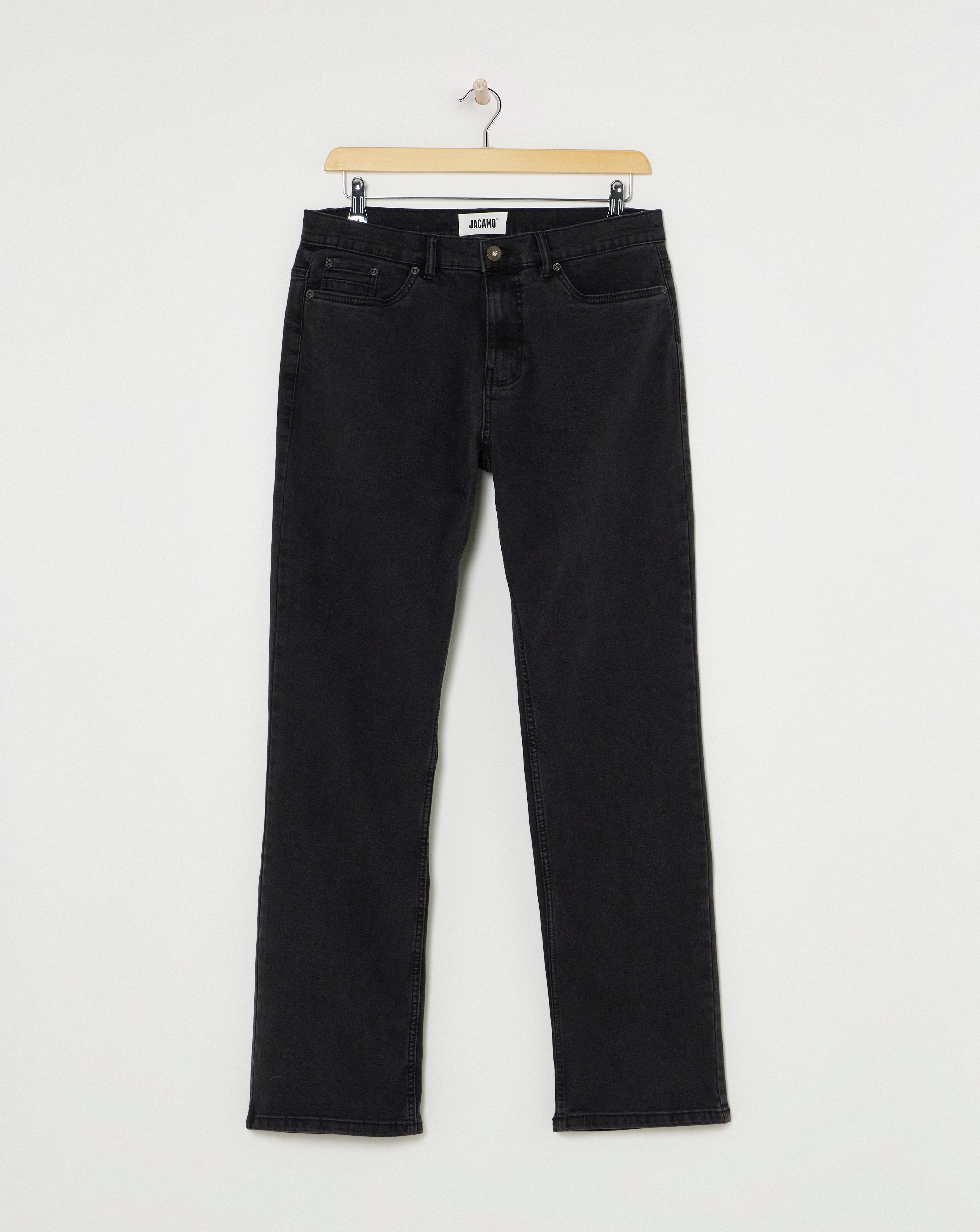 Blackwash Loose Fit Stretch Jeans