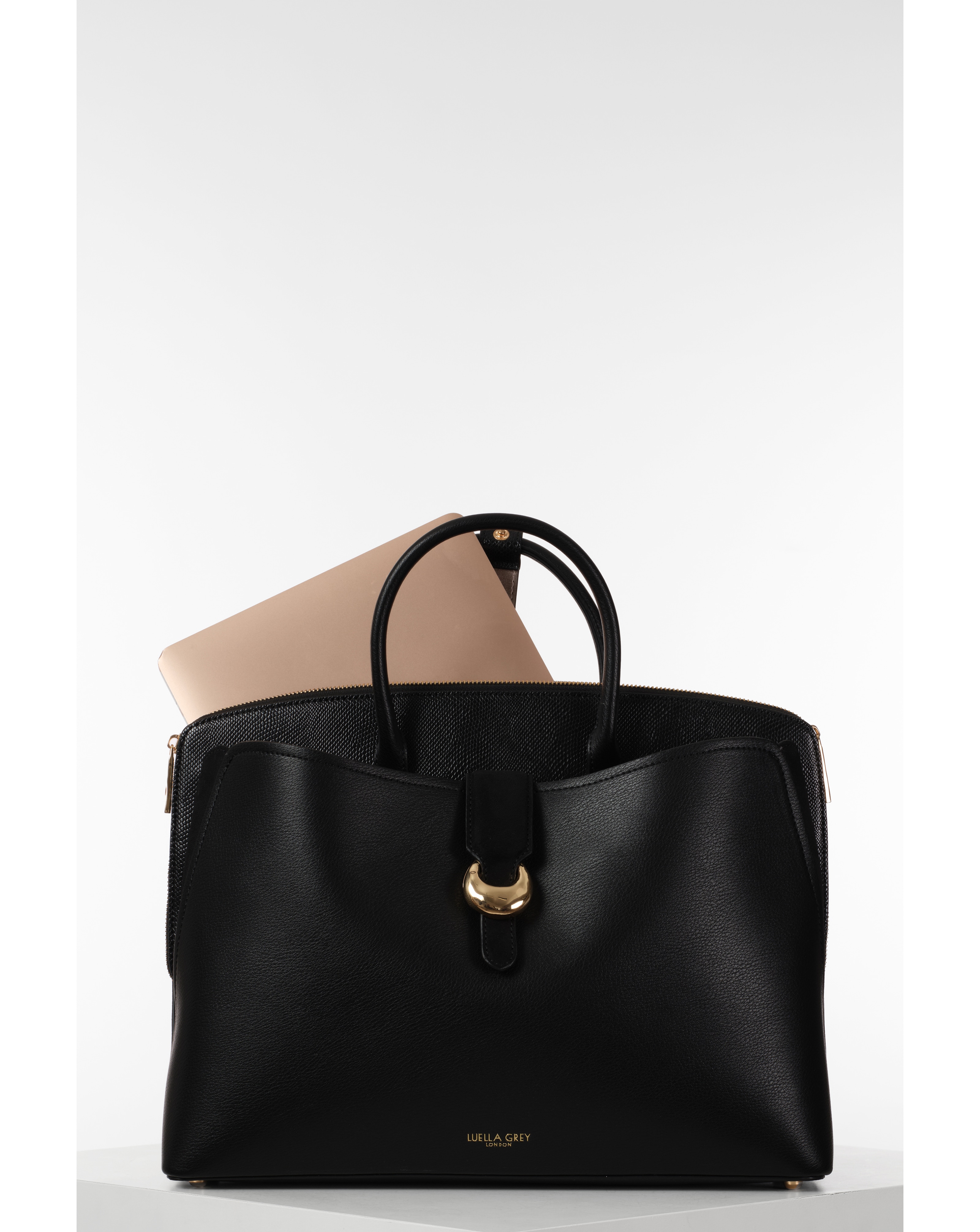 Luella Grey Carlotta Black Laptop Tote