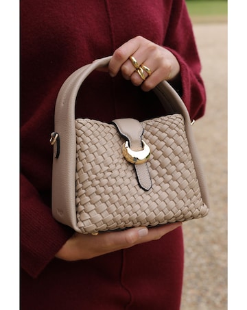Luella Grey Maggie Mushroom Weave Crossbody