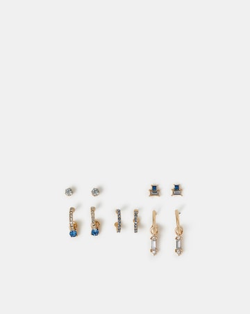 Accessorize 5-Pack Gem Diamante Earrings