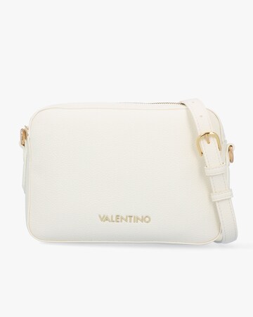 Valentino Bags Brixton II White Pebbled Camera Bag