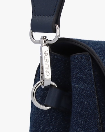 Valentino Bags Bigs Denim Navy Satchel Bag