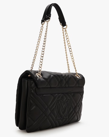 Love Moschino Diamond Quilt III Black Shoulder Bag