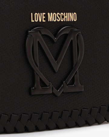 Love Moschino Whipstitch Black Cross-Body Bag