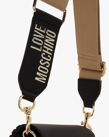 Love Moschino Whipstitch Black Cross-Body Bag